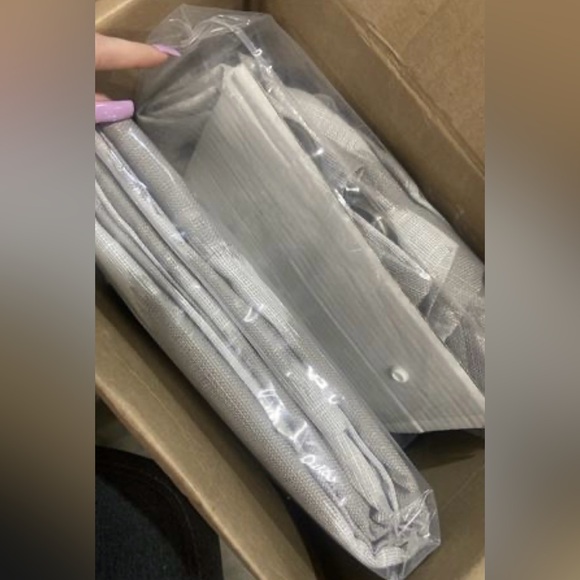 SunSmart Kagen Printed Ikat Blackout Curtain Panel Pair 50"W X 84"L - Grey - Picture 9 of 9